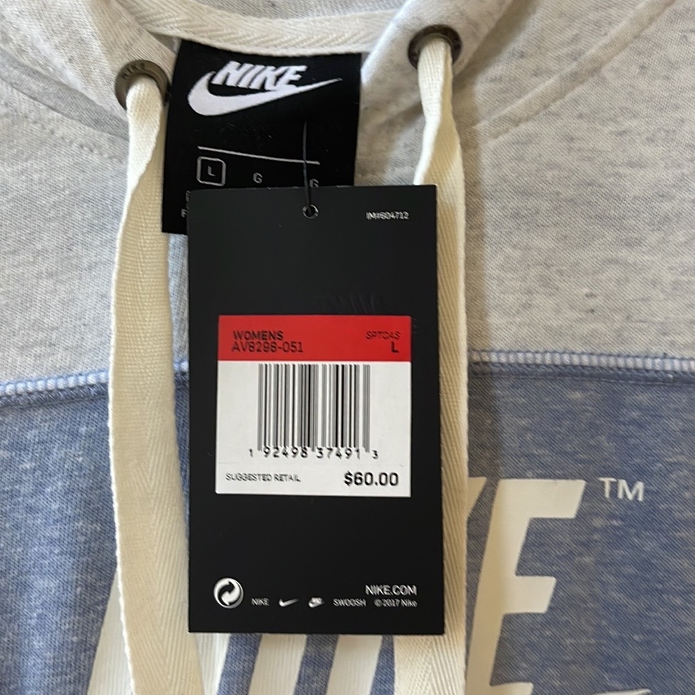Nike Women's Gym Vintage Hoodie Size M New - Picture 7 of 8